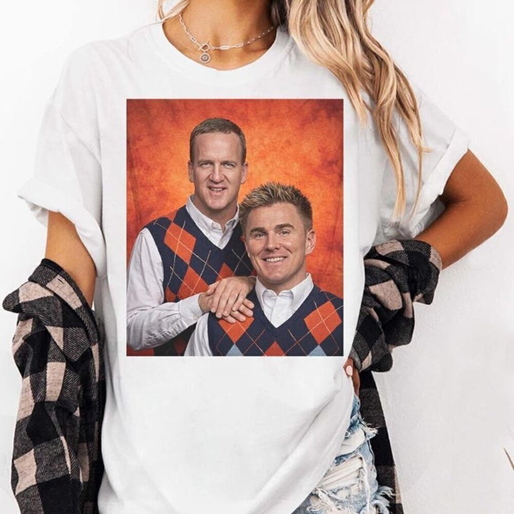 Nix & Manning Denver Football T-Shirt, Step Brothers Football Shirt .